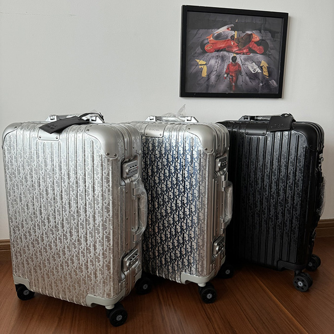 rimowa x dior collaboration suitcase